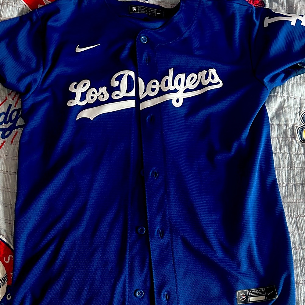 Boys Nike Blue Sports Jersey: Mookie Betts